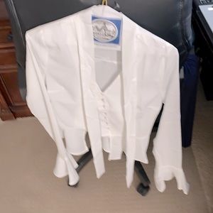 J.O.A long bell sleeve top white small